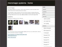 Tablet Screenshot of micromagicsystems.com